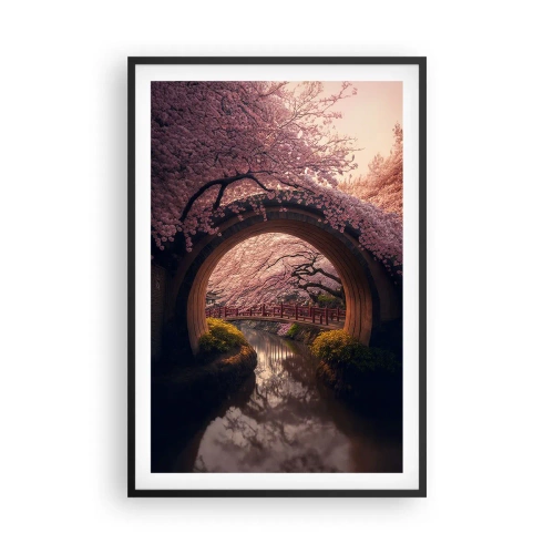 Poster in cornice nera - Primavera giapponese - 61x91 cm