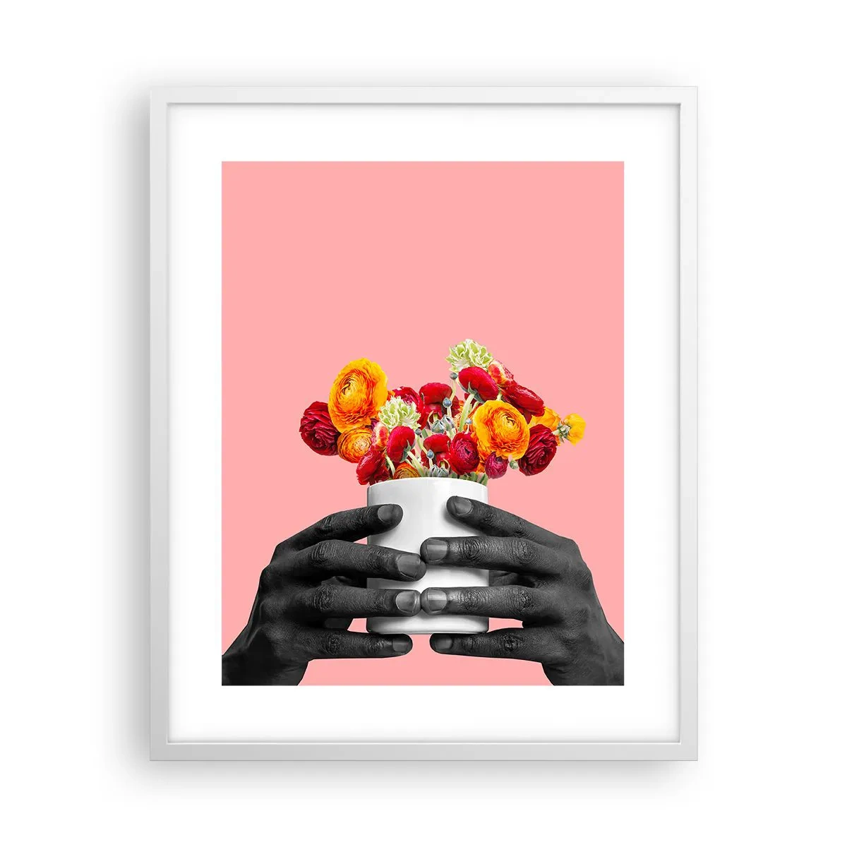 Poster in cornice bianca - Apoteosi di vita - 40x50 cm