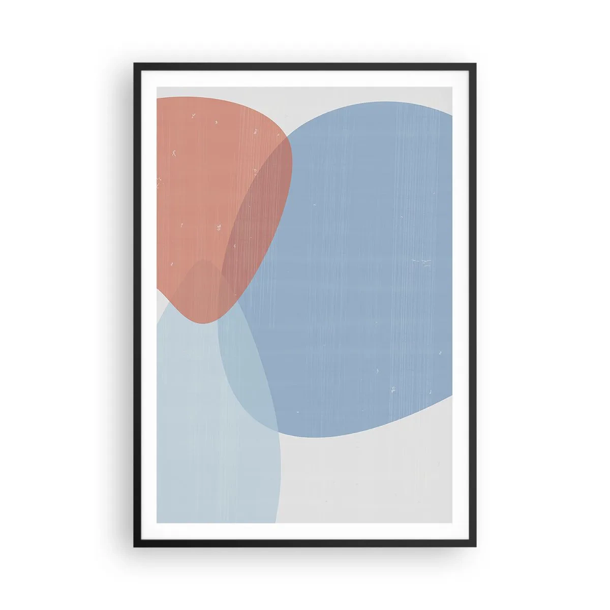 Poster in cornice nera - Legami pastello - 70x100 cm