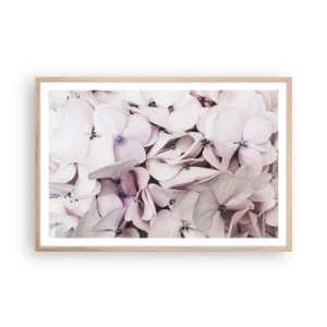 Poster in cornice rovere chiaro - Un'alluvione di fiori - 91x61 cm