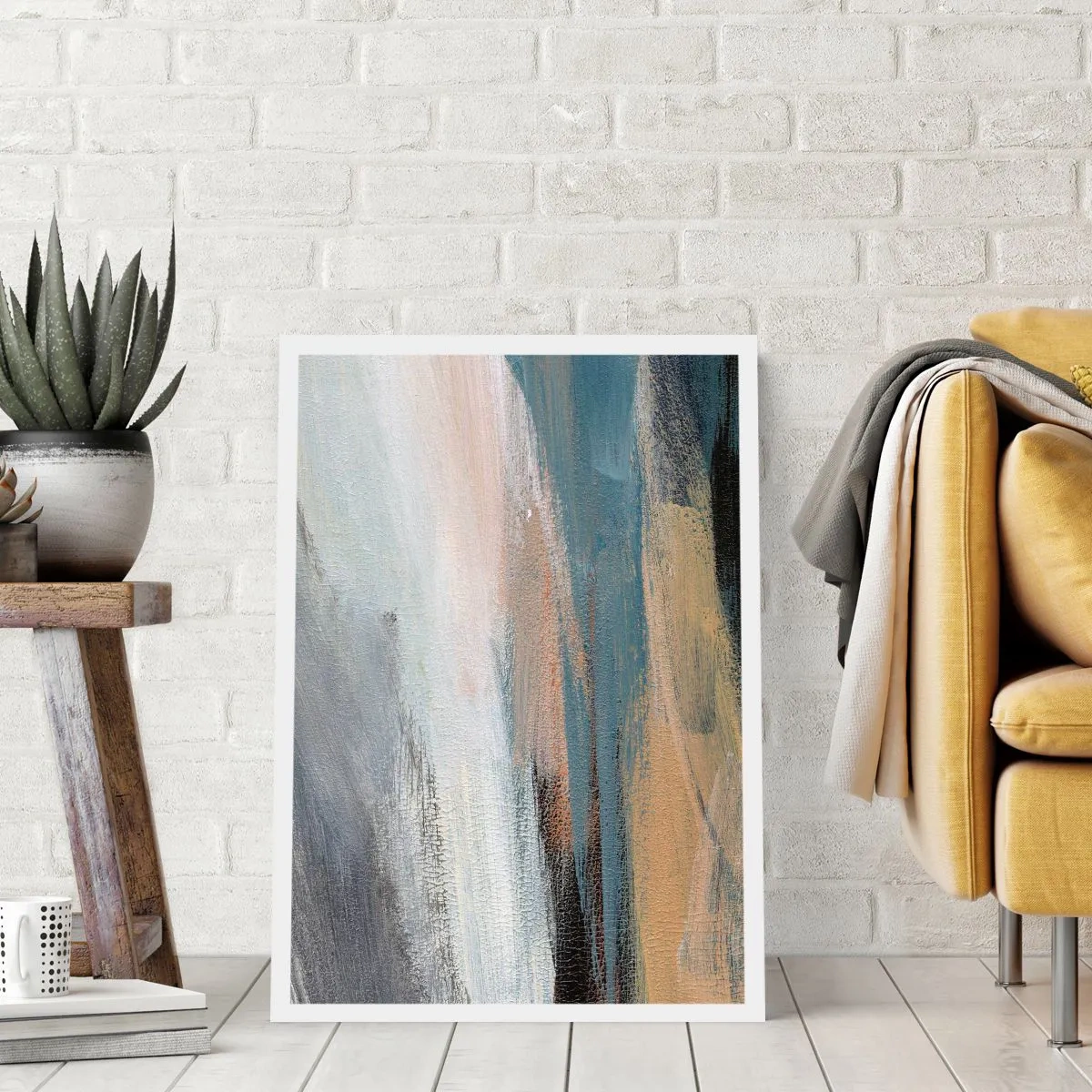 Poster - Astrazione: paesaggio del nord - 70x100 cm