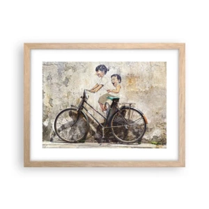 Poster in cornice rovere chiaro - Vero o falso? - 40x30 cm