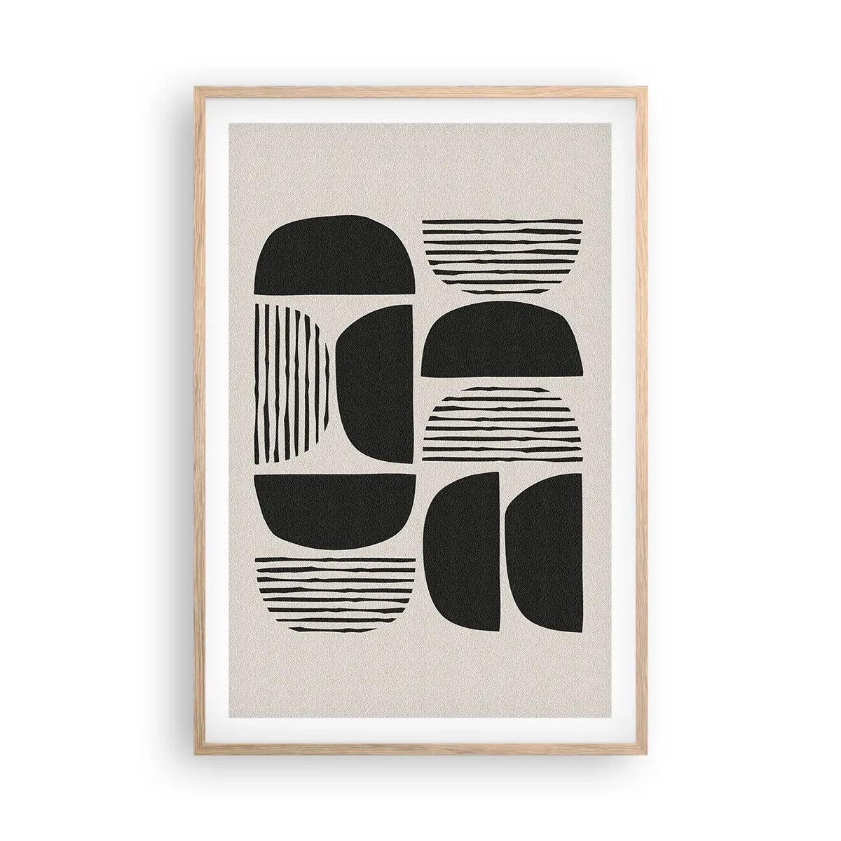 Poster in cornice rovere chiaro - Sistemi di metà - 61x91 cm