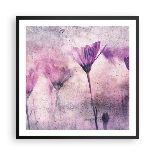 Poster in cornice nera - Il sogno dei fiori - 60x60 cm