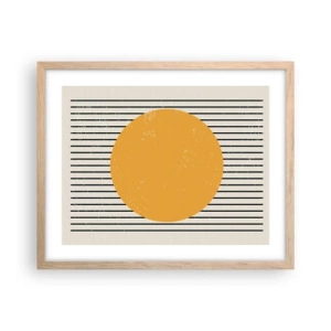 Poster in cornice rovere chiaro - La forza della semplicità - 50x40 cm