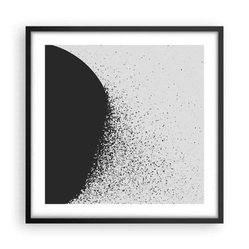 Poster in cornice nera - Il movimento delle particelle - 50x50 cm