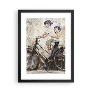 Poster in cornice nera - Vero o falso? - 30x40 cm