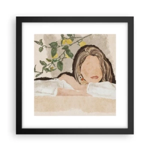 Poster in cornice nera - Bellezza del sud - 30x30 cm