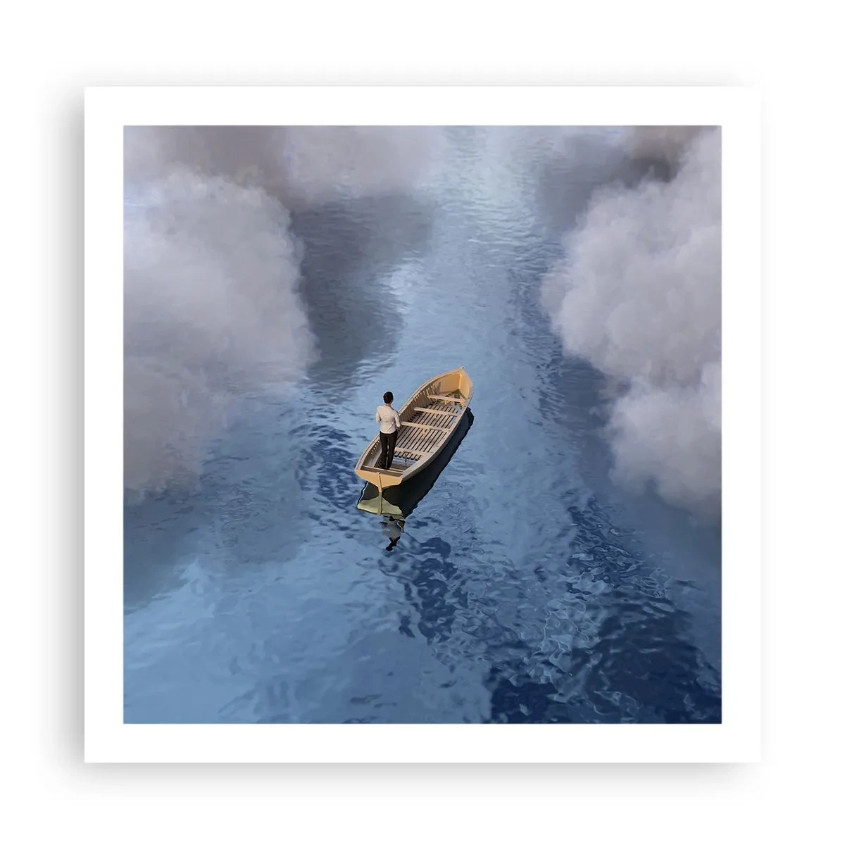 Poster - Vita - viaggio - incertezza  - 60x60 cm