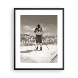 Poster in cornice nera - E i monti sono immutabili - 40x50 cm