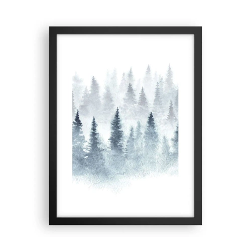 Poster in cornice nera - Avvolti nella nebbia - 30x40 cm