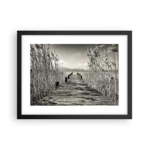 Poster in cornice nera - Nel silenzio dell'erba - 40x30 cm