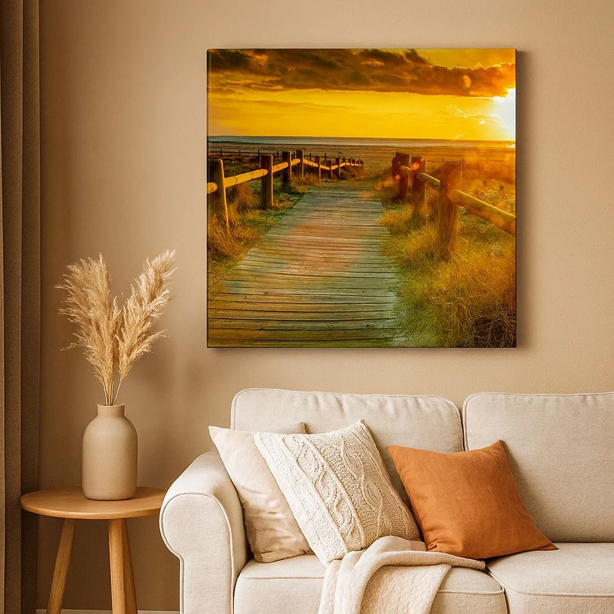 Quadro su tela - Stampe su Tela - Immerse nell'oro vecchio - 30x30 cm