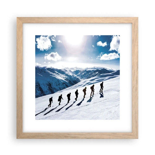 Poster in cornice rovere chiaro - La squadra dei conquistatori - 30x30 cm