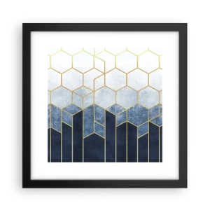 Poster in cornice nera - Composizione a ritmo sincopato - 30x30 cm