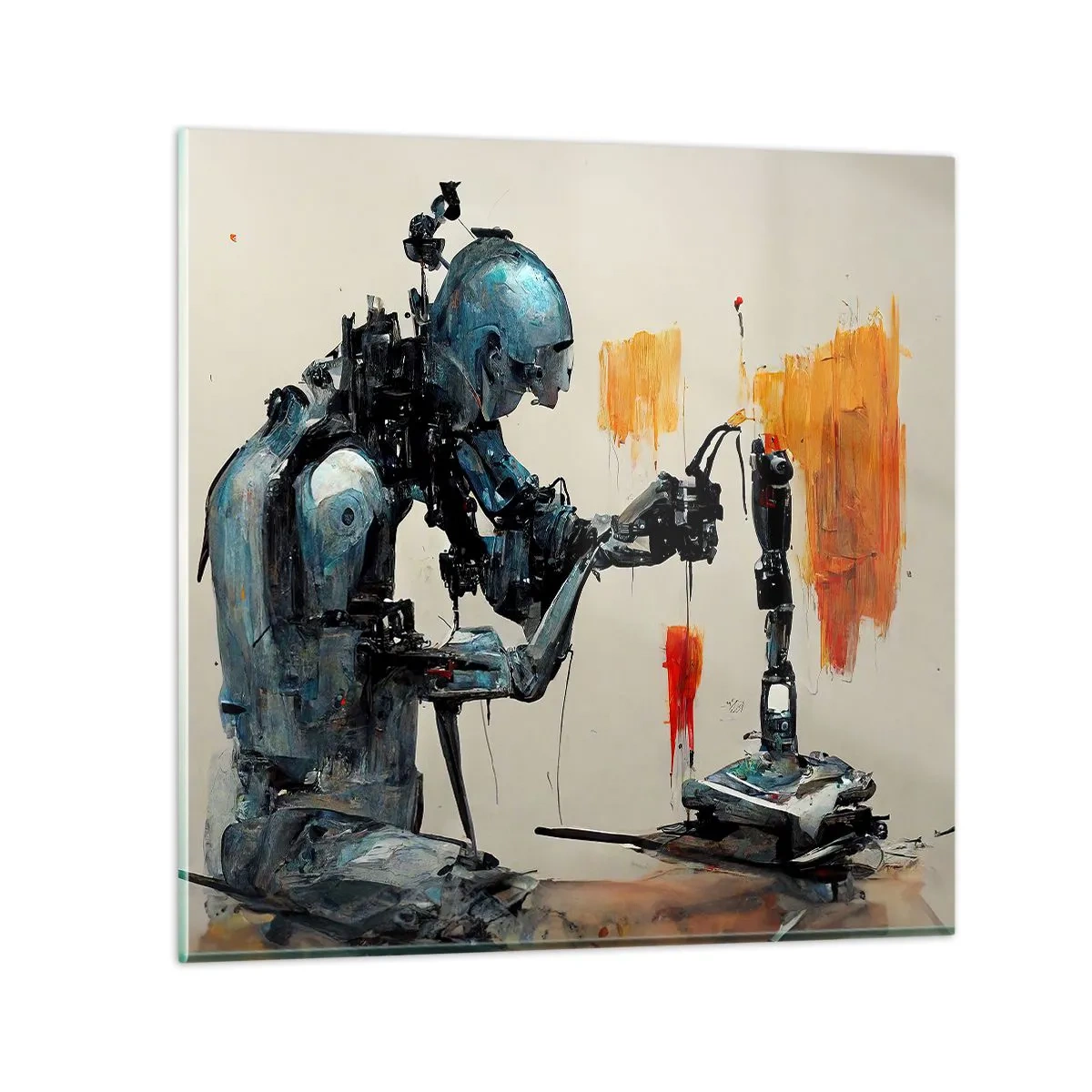 Quadro su vetro - È già domani... - 40x40 cm