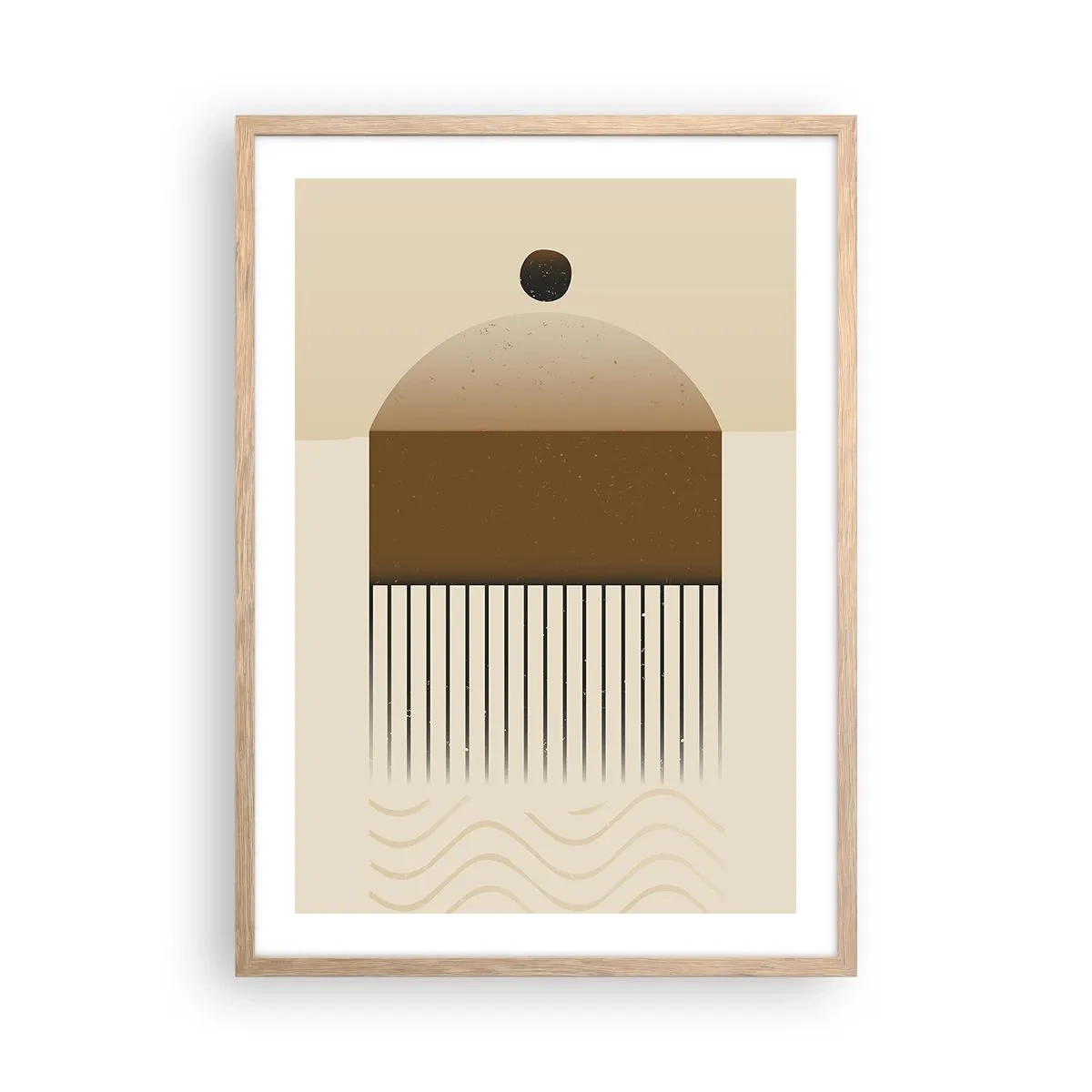 Poster in cornice rovere chiaro - Diversi stati - 50x70 cm