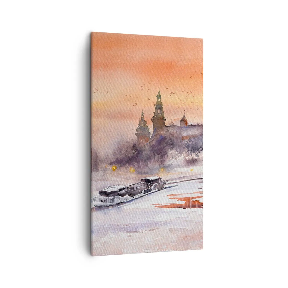 Quadro su tela - Stampe su Tela - Tramonto reale - 45x80 cm