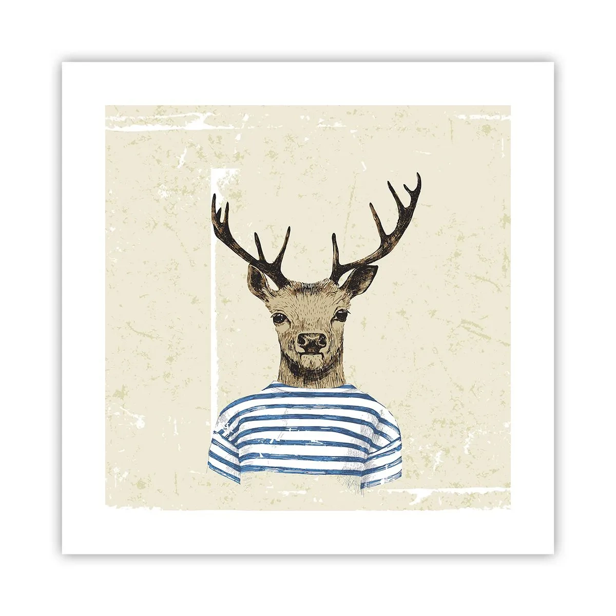 Poster - Mi piacciono le camicie a righe! - 40x40 cm