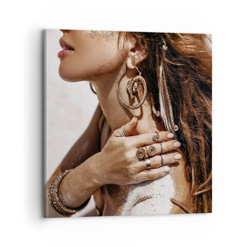 Quadro su tela - Stampe su Tela - Regina della spiaggia selvatica - 70x70 cm