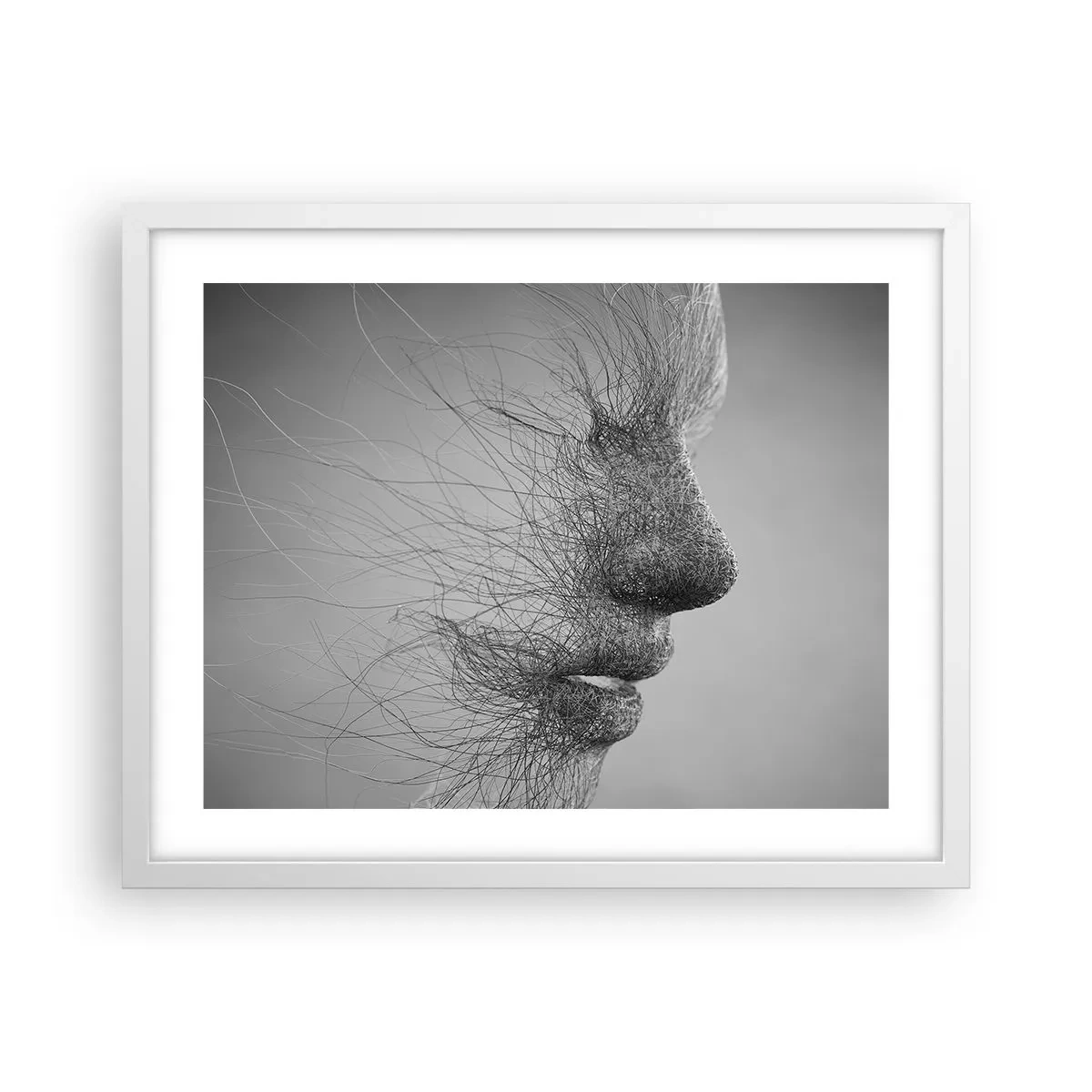 Poster in cornice bianca - Lo spirito del vento - 50x40 cm