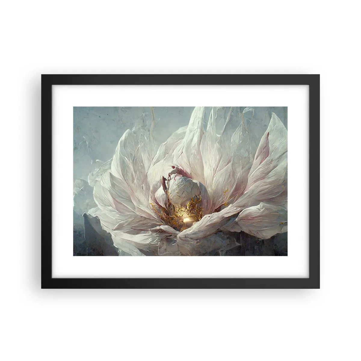 Poster in cornice nera - Fiorisce ogni cento anni - 40x30 cm