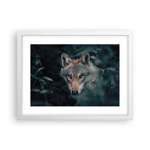Poster in cornice bianca - Cacciatore - 40x30 cm