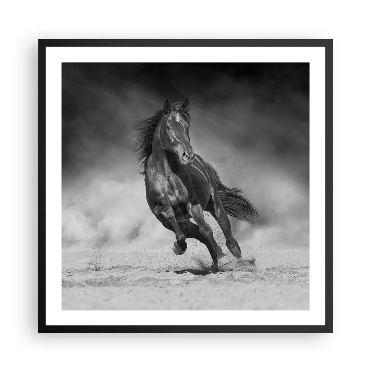 Poster in cornice nera - Degno dell'emiro - 60x60 cm
