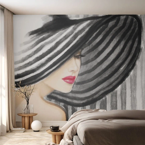 Fotomurali Premium Canvas - Dove trovarti? - Donna, Volto di donna, Ritratto di una donna - 250x175 cm