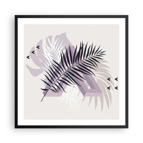 Poster in cornice nera - L'ombra dell'ombra - 60x60 cm