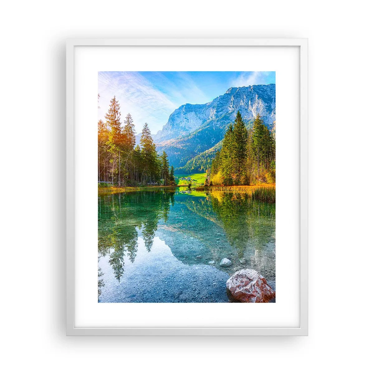 Poster in cornice bianca - La mitezza dell'autunno - 40x50 cm