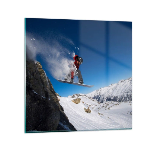 Quadro su vetro - E diventi parte del panorama - 60x60 cm