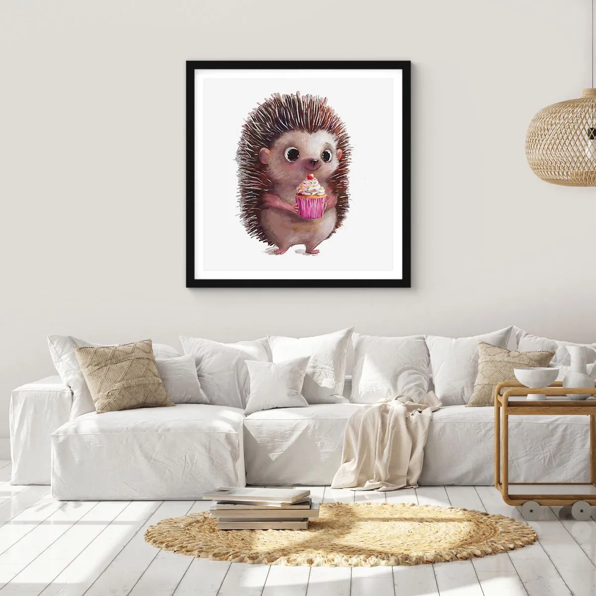 Poster in cornice nera - Festa ogni giorno - 40x40 cm