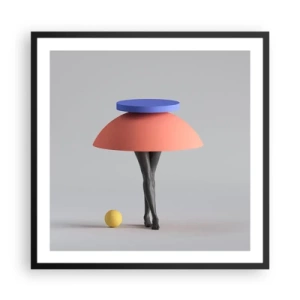 Poster in cornice nera - Composizione surrealista - 60x60 cm