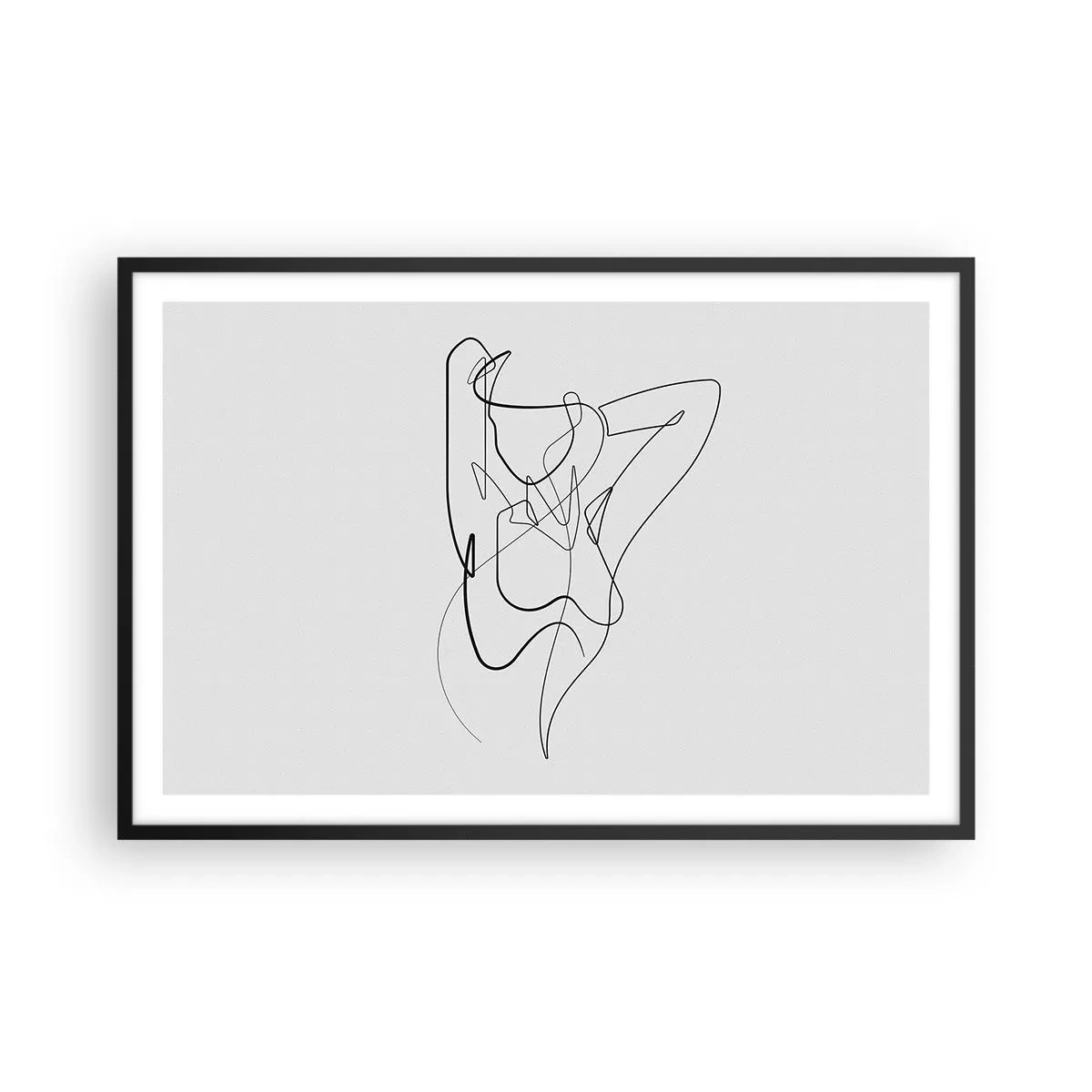 Poster in cornice nera - Davvero, come sei... - 91x61 cm