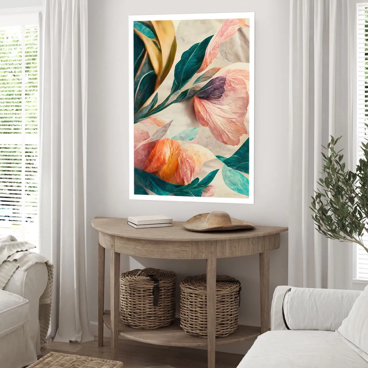 Poster - I fiori delle isole del sud - 70x100 cm