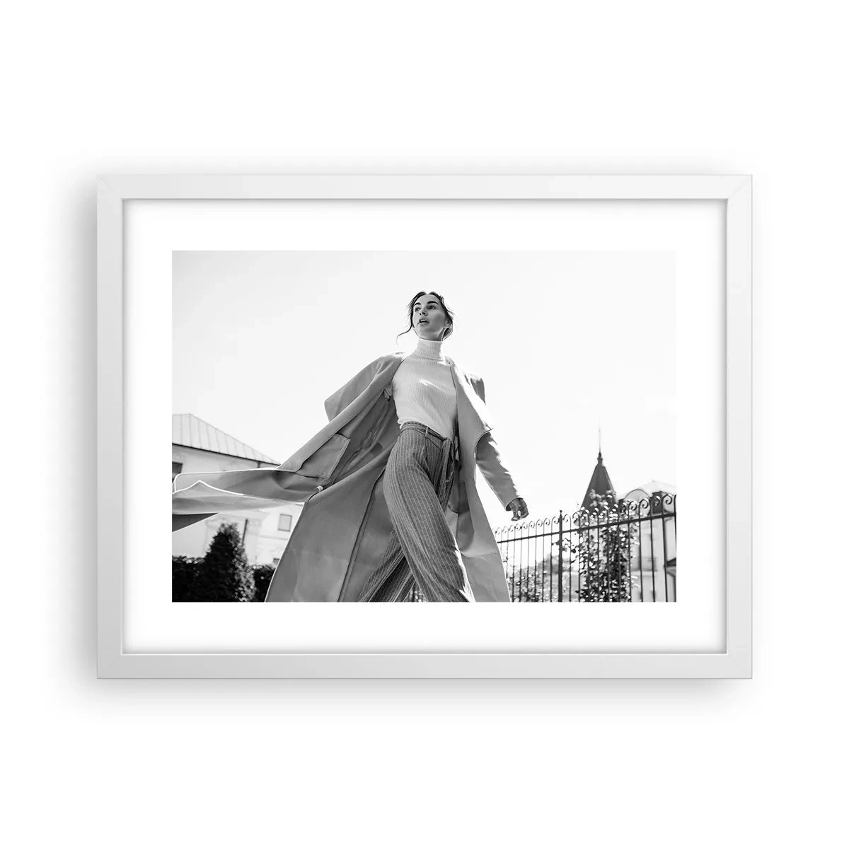 Poster in cornice bianca - Vieni con me? - 40x30 cm