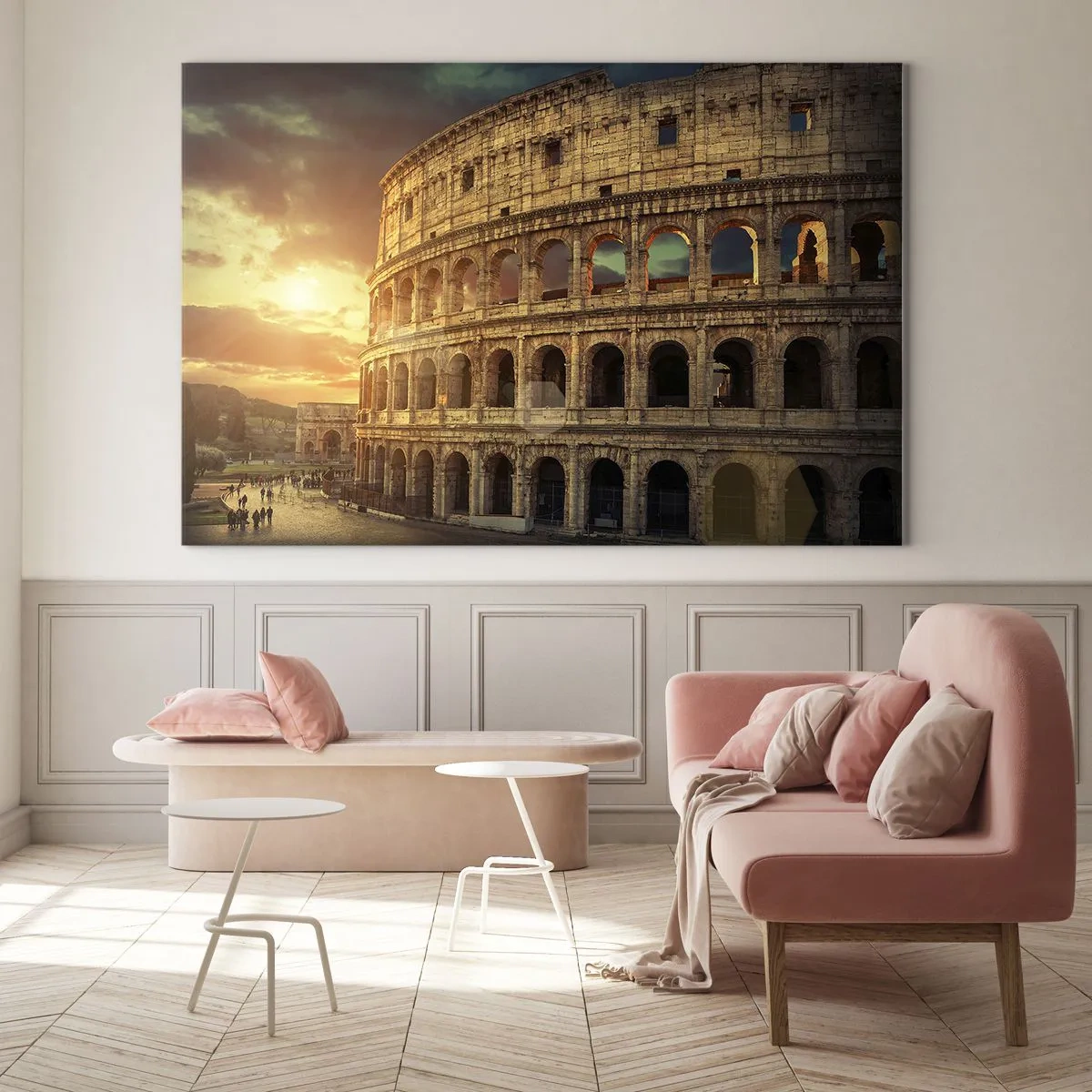 Quadro su vetro - Un'impressione colossale - 100x70cm - Impressione colossale - Decorazione murale moderna per soggiorno e camera da letto ARTTOR
