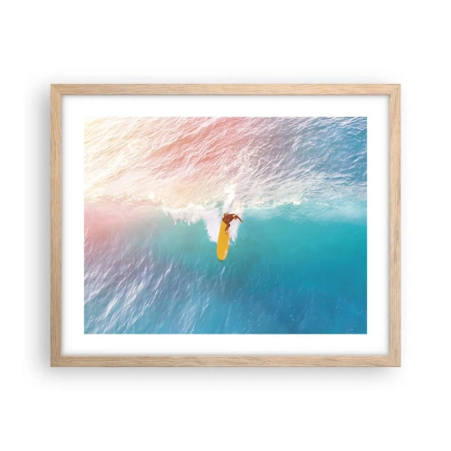 Poster in cornice rovere chiaro - Il cavaliere dell'oceano - 50x40 cm