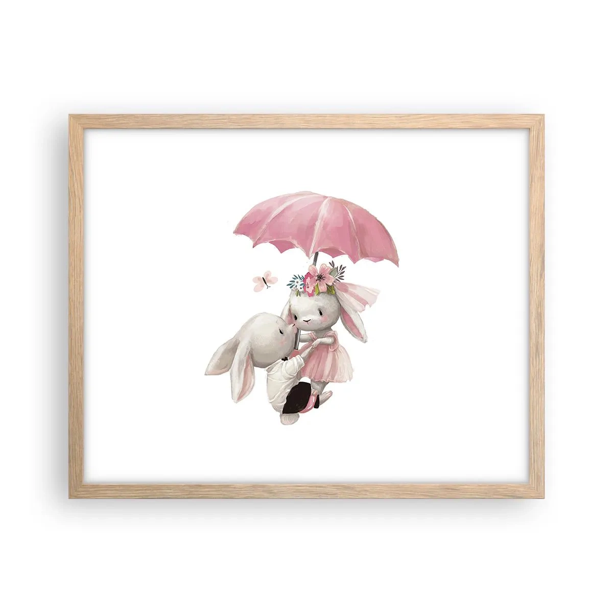 Poster in cornice rovere chiaro - Questo è proprio amore - 50x40 cm