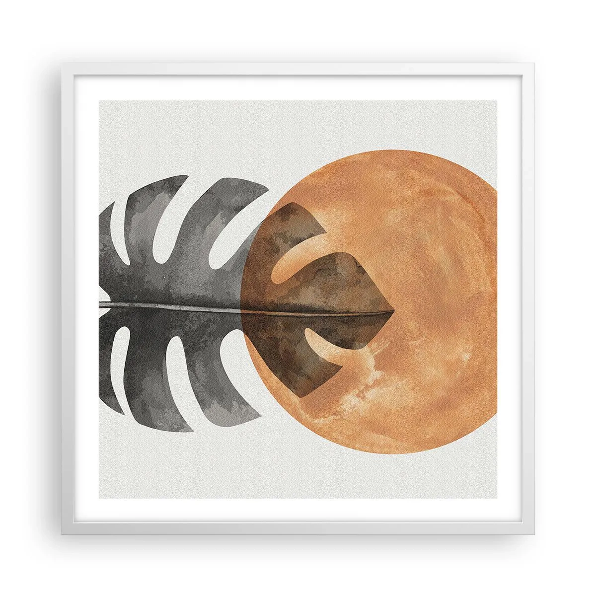 Poster in cornice bianca - Sempre il sole - 60x60 cm