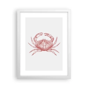 Poster in cornice bianca - Il granchio dei granchi - 30x40 cm