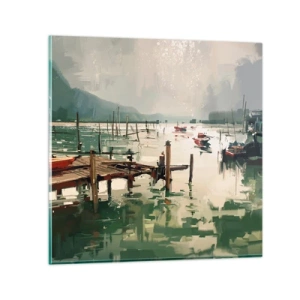 Quadro su vetro - Imbevuto di luna fusa - 60x60 cm