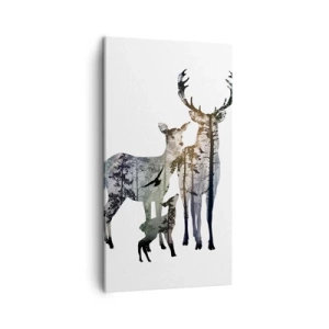 Quadro su tela - Stampe su Tela - Foto di famiglia - 45x80 cm