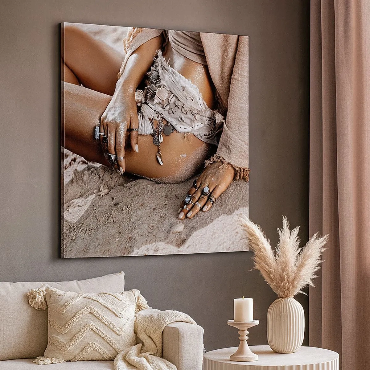 Quadro su tela - Stampe su Tela - Gettata dalle onde? - 30x30 cm