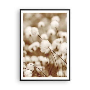 Poster in cornice nera - Campo di morbidezza - 70x100 cm