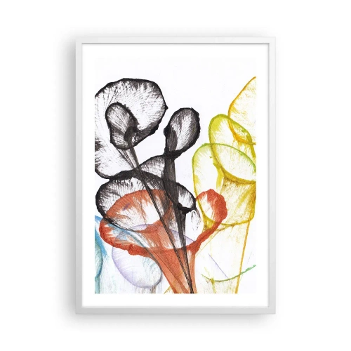 Poster in cornice bianca - Fiori con l'anima - 50x70 cm