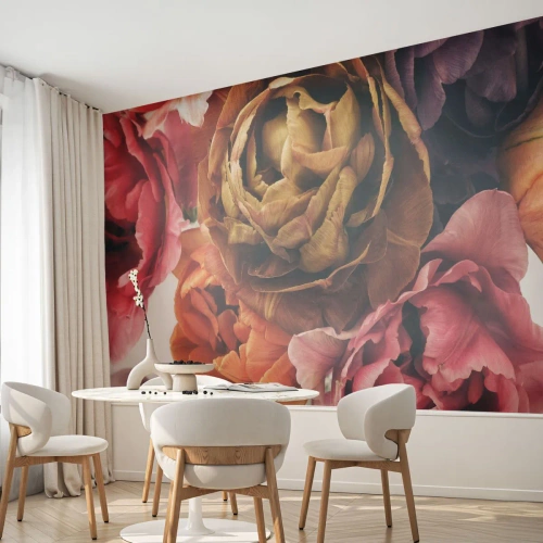 Fotomurali Autoadesivo Deluxe Sticker - La festa della vita - Mazzo di fiori, Fiori, Peonia - 300x210 cm