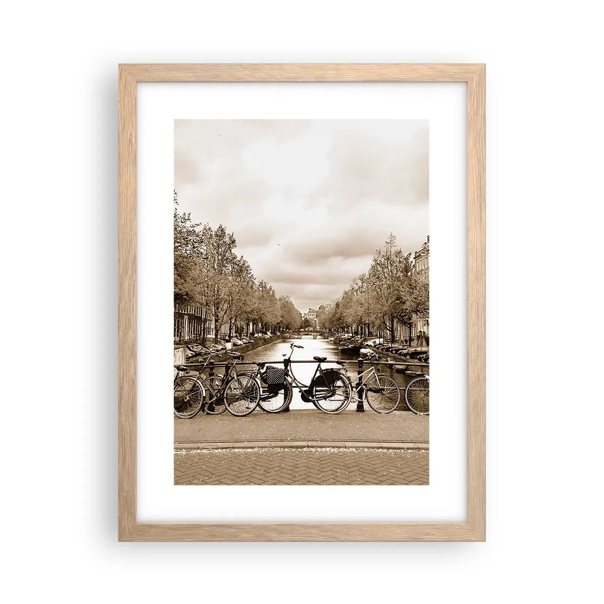 Poster in cornice rovere chiaro - Atmosfera olandese - 30x40 cm