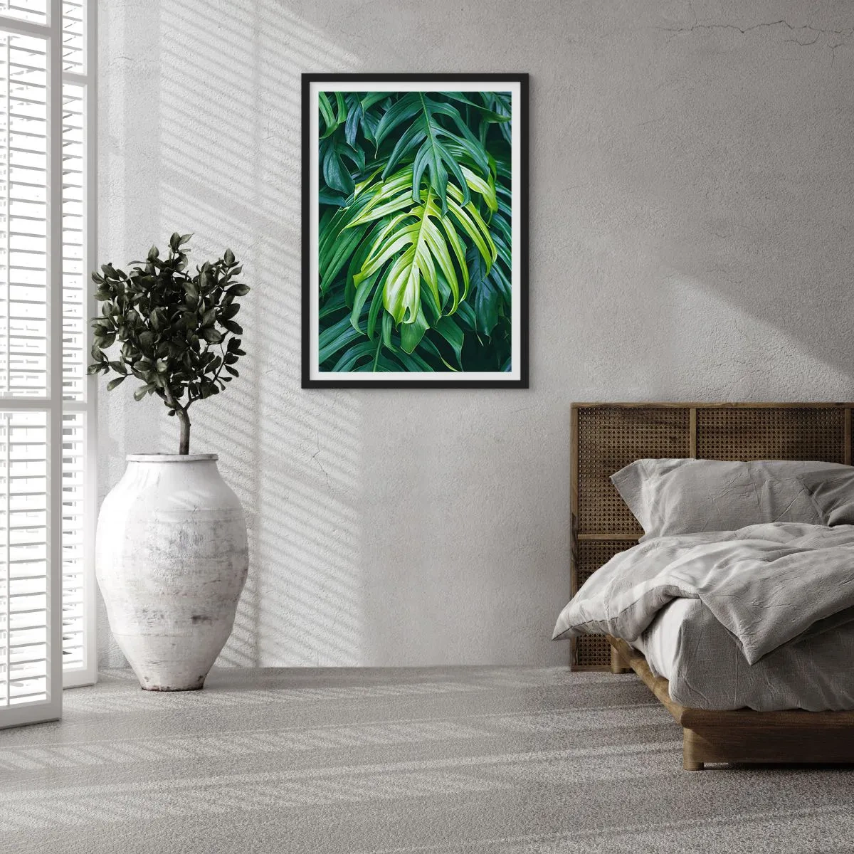 Poster in cornice nera - Immergersi nella freschezza - 40x50 cm